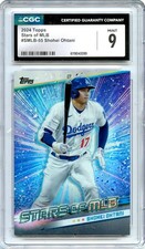 SHOHEI OHTANI 2024 TOPPS BASEBALL STARS OF MLB CGC 9 MINT DODGERS