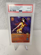 Cowboy Bebop Trading Card Hunter's Pursuit Alt Art Faye Valentine Foil PSA 10