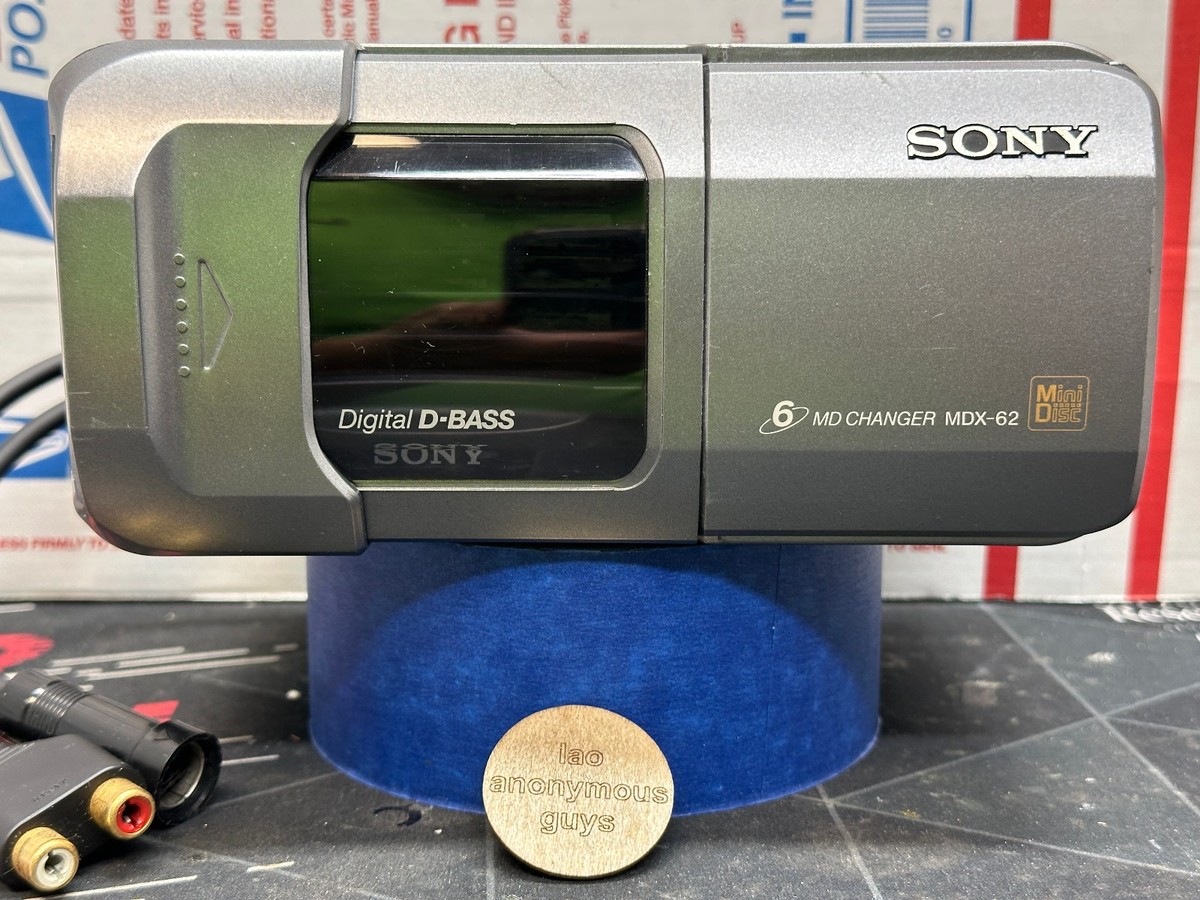 SONY # MDX-62 MD 6 MiniDisc Changer + Silent MD AUX Ready Vintage