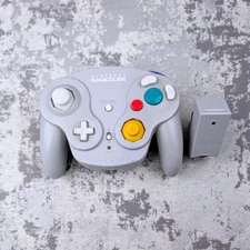 Nintendo GameCube WaveBird Wireless Controller Silver DOL-004 w/Receiver DOL-005