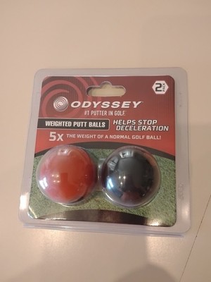  Odyssey Weighted Putt Balls Training Aid 2 Pack -NIP