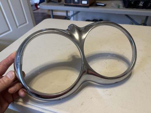 ORIGINAL OEM USED GM 1958 - 1960 Corvette CHROME HEADLIGHT BEZEL GM 3742509 - Picture 1 of 10