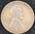 1913-D VERY GOOD Lincoln Cent