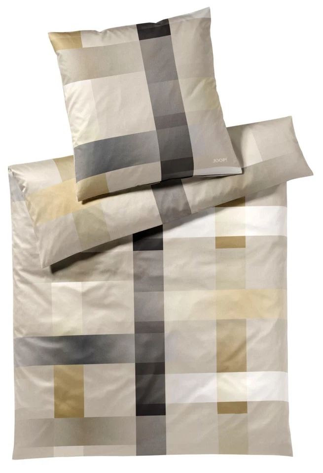 Mako Satin Bettwäsche Joop! Woven 135x200cm Beige Baumwolle 60° waschbar - Bild 1 von 1