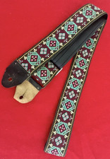 Vtg Ace Woven Guitar Strap Clapton Hendrix Made in USA