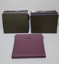Used Letter Size Assorted Color Hanging File Folders - Lot of 78