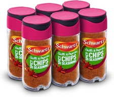 Schwartz Chilli & Paprika Spicy Chips Seasoning 47 G |Jar| Pack of 6| Expertly 