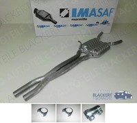 Imasaf Auspuff Mitteltopf+Anbauteile für Audi A6+C5 Quattro 2.5 TDI V6 BJ97-05