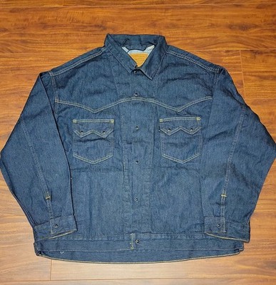 Levi's Premium Western Trucker Jacket Relaxed Men's Size Large.