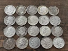 Lot Of 20 Silver US Dimes Roosevelt Mercury Bullion 90% .10