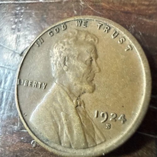 1924-S Lincoln Wheat Cent XF Coin , Beautiful!