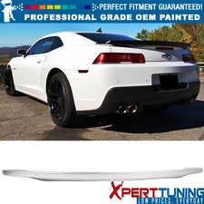 Fits 14-15 Camaro OE Style Trunk Spoiler Painted Switchblade Silver Metallic