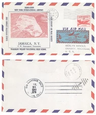 1948 C33 New York International Airport Dedication Cover Jamaica NY w/ Label