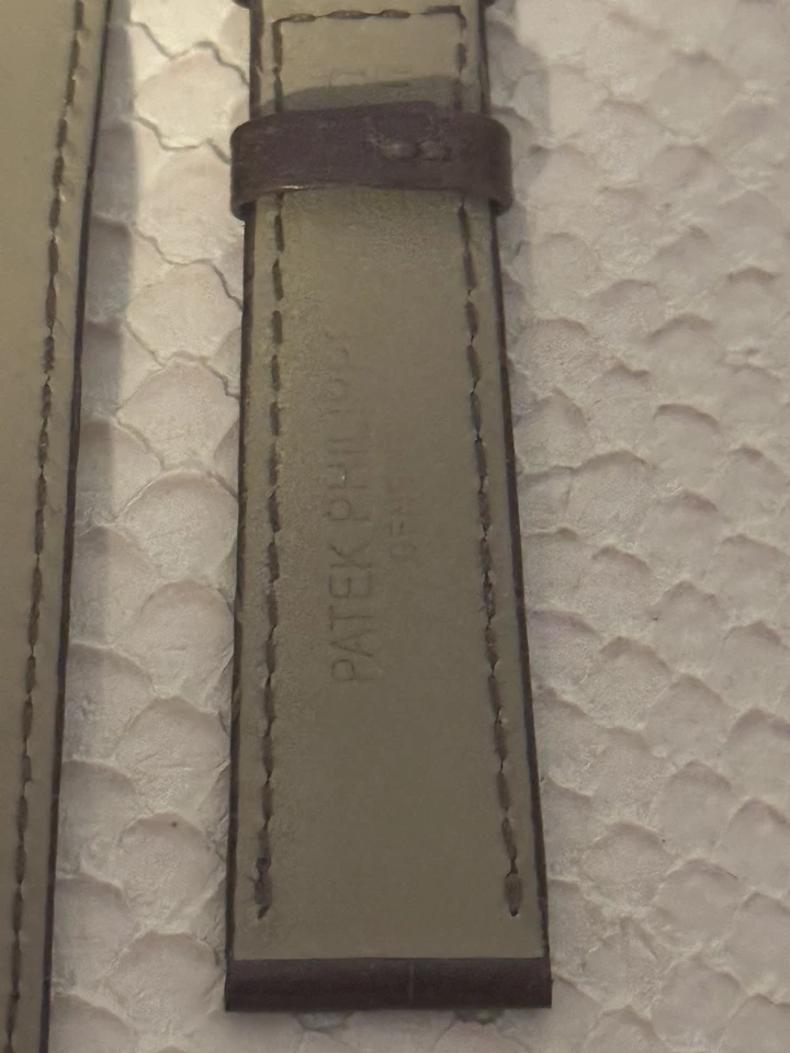 Correa Patek Philippe Original Fábrica Marrón Oscuro 18mm Foto 3 de 4