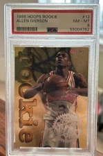 Allen Iverson 1996 Hoops Rookie #12 PSA 8 RC HOF