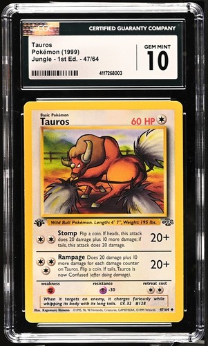 Tauros (1st Edition) graded CGC 10 for sale on eBay