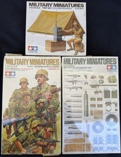 Military Miniatures - Set 1 - Tamiya - 3 sets Sealed