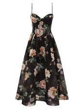 NWT Zimmermann 2026 Spring RTW Corset Boned Midi Cami Dress