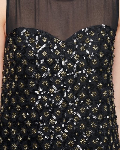 NWT-Juicy-Couture-DIAMOND-BEADED-TULLE-DRESS-Womens-Size-10-328