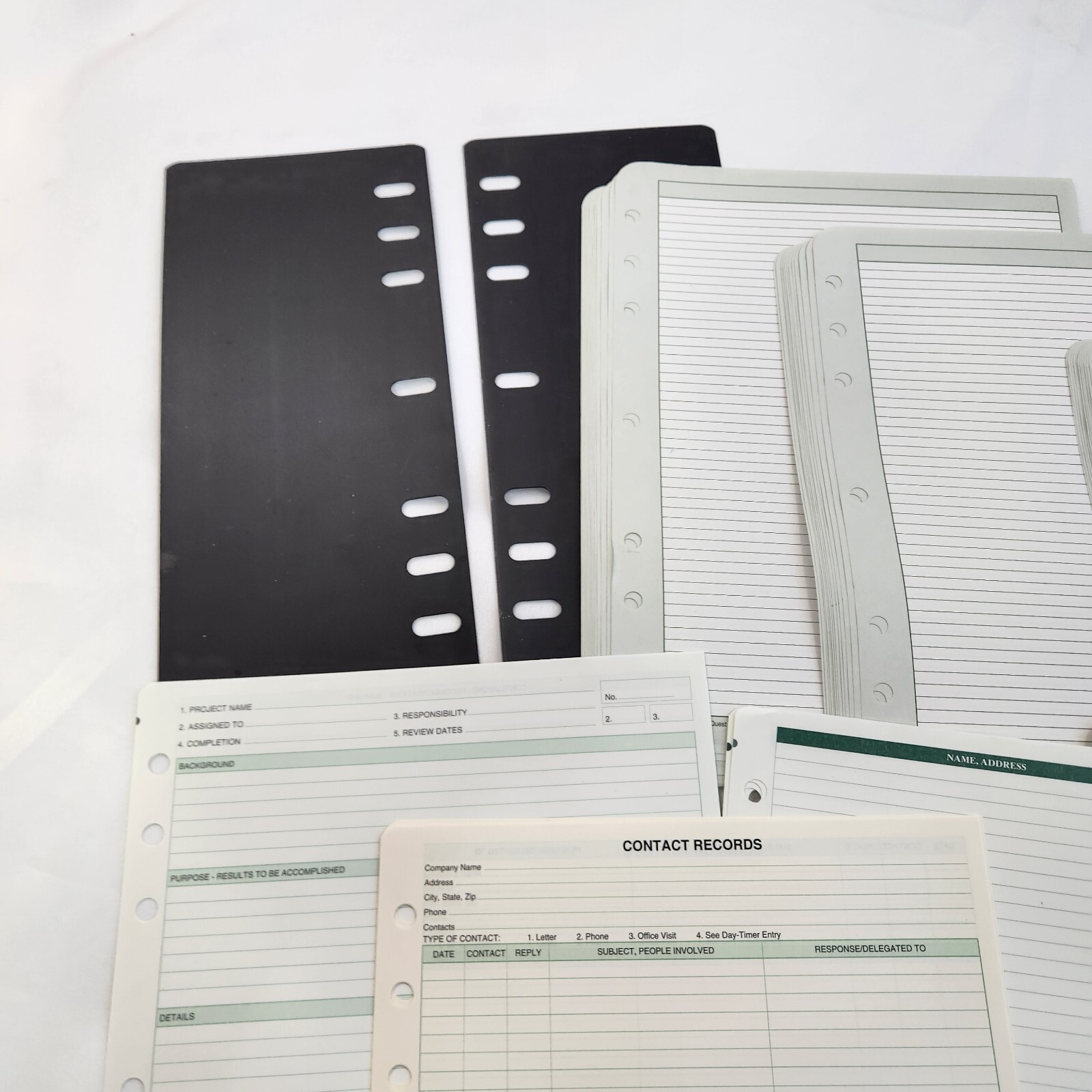 Franklin Covey Monarch Planner Refill Pages Paper End Board Lined Blank