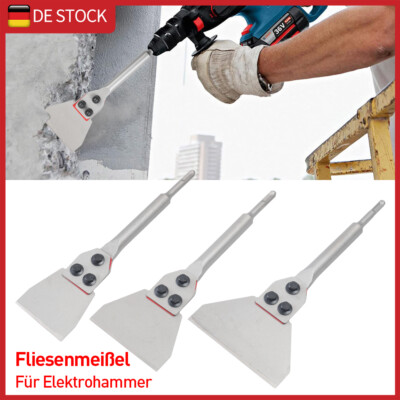 Spachtelmeißel SDS-Plus 300X100MM Bodenschaber für Abziehen von Fußbodenkleber