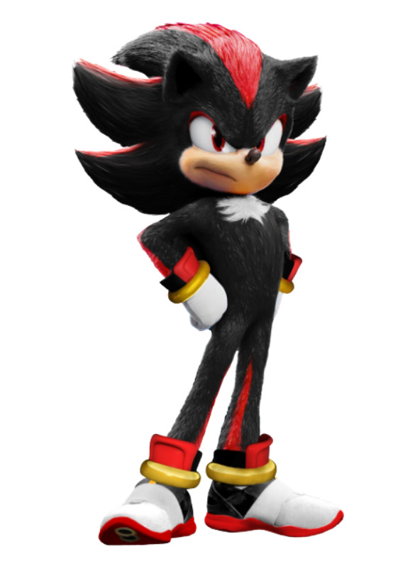 Sonic The Hedgehog Shadow Iron On Transfer For Light and Dark fabric 1