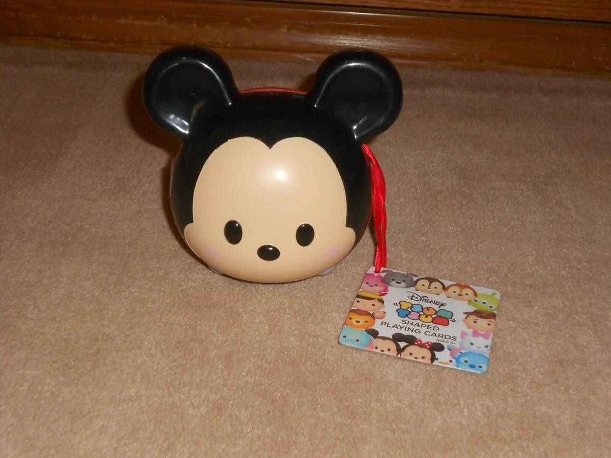 NEW Disney Mickey Tsum Tsum Shaped Playing Cards Set in Case