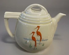 Vintage 1930s Art Deco Enterprise Aluminum Co Flamingo Drip-O-Lator Coffee Pot