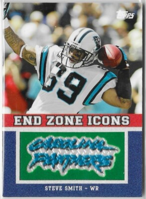 2011 TOPPS END ZONE ICONS Steve Smith Patch Card #EZI-22 | eBay