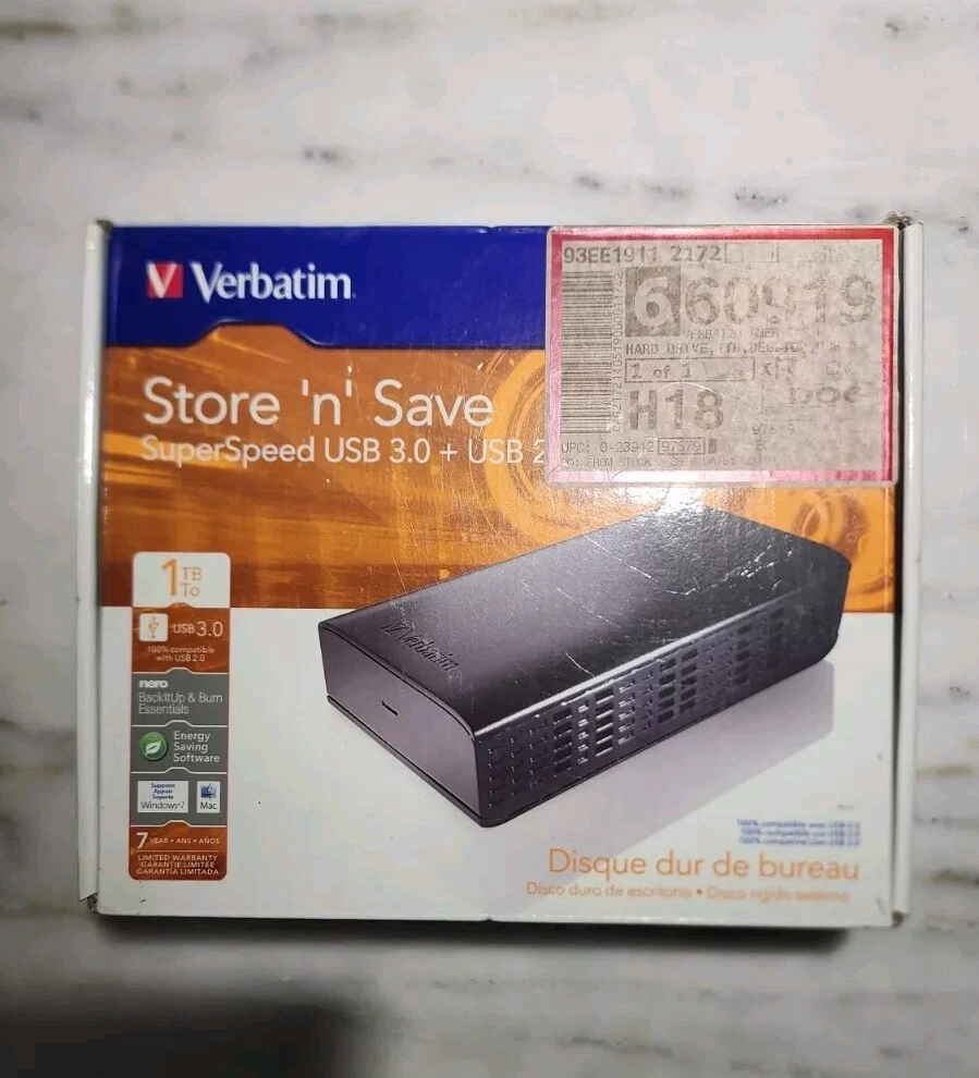 Verbatim 1 TB Portable External Hard Disk Drives for sale | eBay
