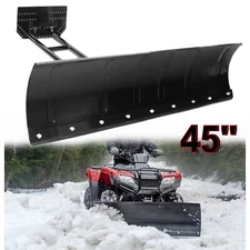 Snow Plow Kit 45'' Steel Blade Complete Universal Mount Package For ATV UTV