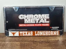 Stockdale Texas Longhorns Metal License Plate Frame Auto Truck Car