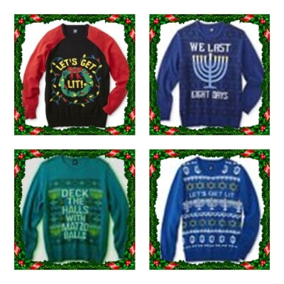 Route 66,  Men's Hanukkah, Christmas or Ugly Sweater.  Asst Sizes &  graphics	