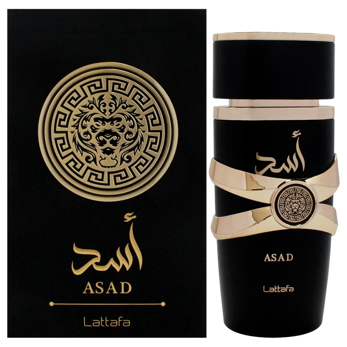 Lattafa Asad by Lattafa Eau De Parfum Spray (Unisex) 3.4 oz For