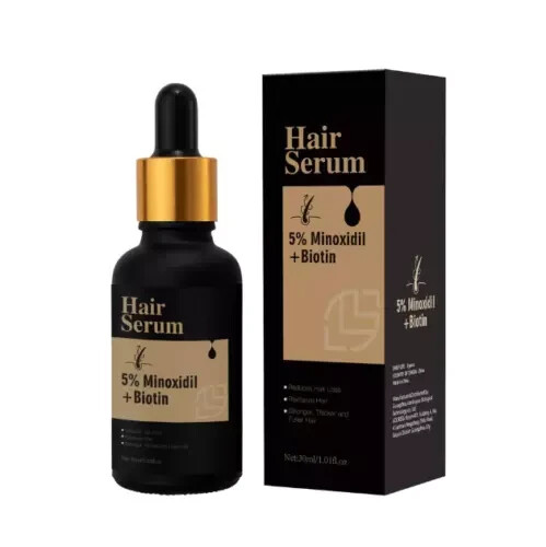 1-3PC Hair Growth For Men &amp Women 5% Minoxidil &amp Biotin Hair Serum - Picture 2 of 12