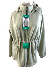 Nwt Kirkland Light Olive Anorak Jacket Hooded Summer Weight Size Xl