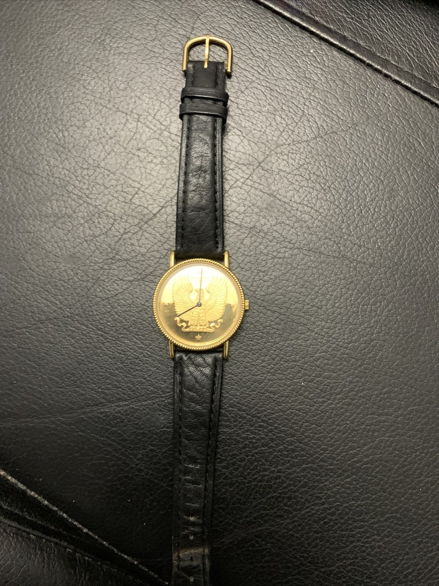 Franklin Mint Eagle Watch In Original Case And Box | eBay