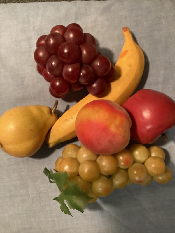 Vintage Plastic Fruit Lot 6 Peace Realistic 1970S (A4)