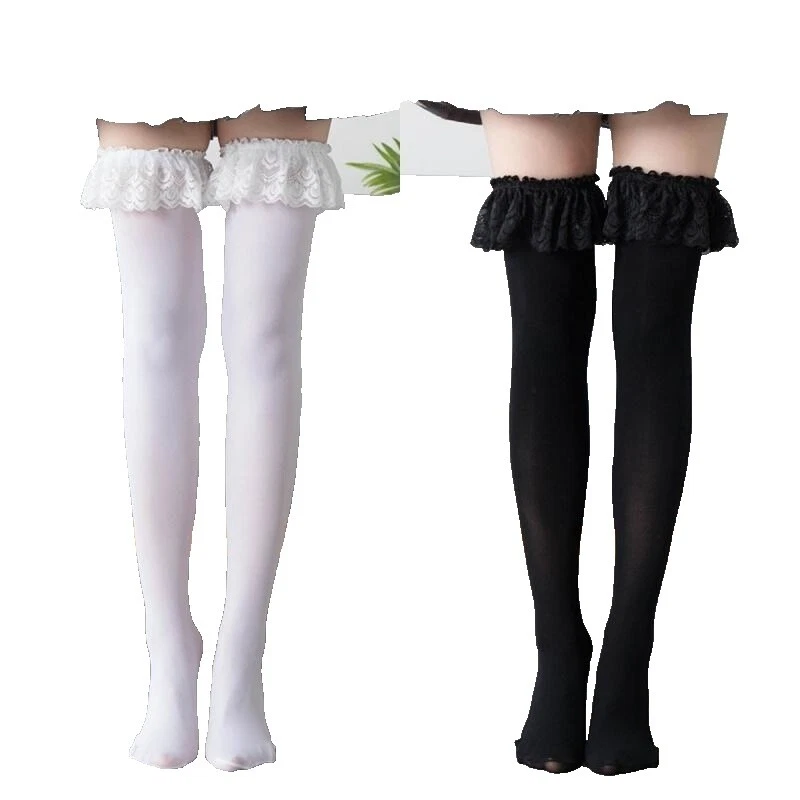Velvet Solid Stockings & Thigh-Highs for Women