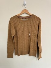 NEW Tommy Hilfiger Women's Wool Mix Long-Sleeve Cable Knit Sweater 76J4181