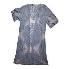 Altar'd State Lace Open Cardigan size XS/S Blue