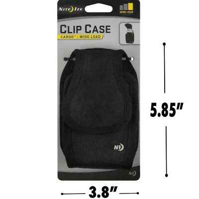 Nite Ize Universal Wide Cargo Case Utility Cell Phone Holster Pouch w/Belt Clip