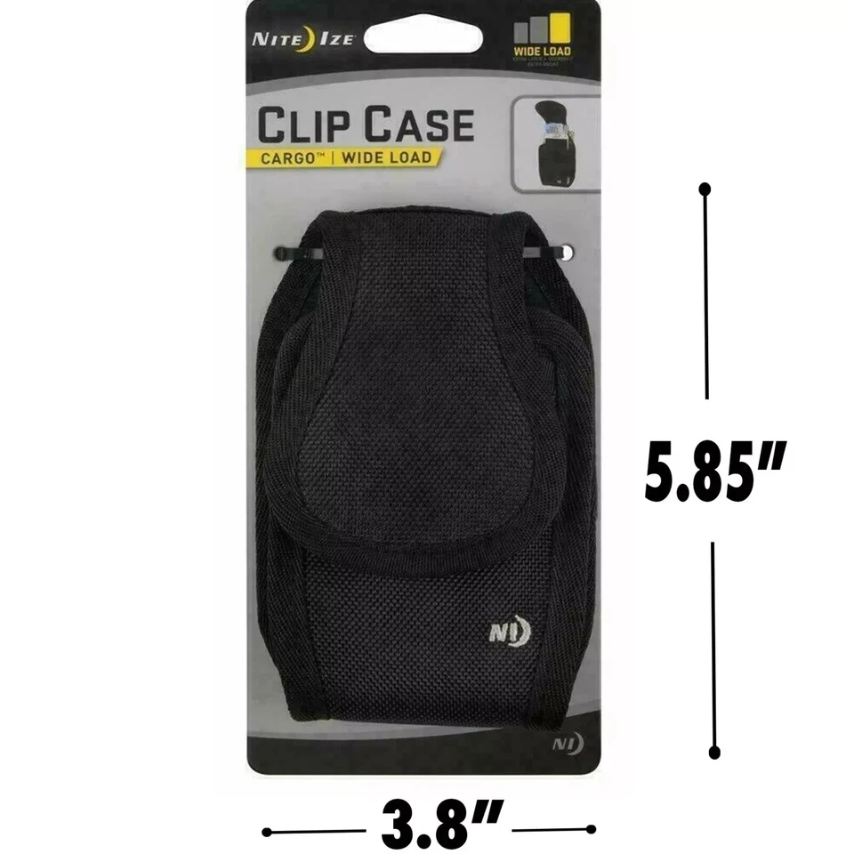 Nite Ize Universal Wide Cargo Case Utility Cell Phone Holster Pouch w/Belt Clip - Image 2 of 4