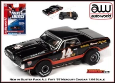 Auto World New Release A.J. Foyt '67 Mercury Cougar Also Fits AW, AFX SC357