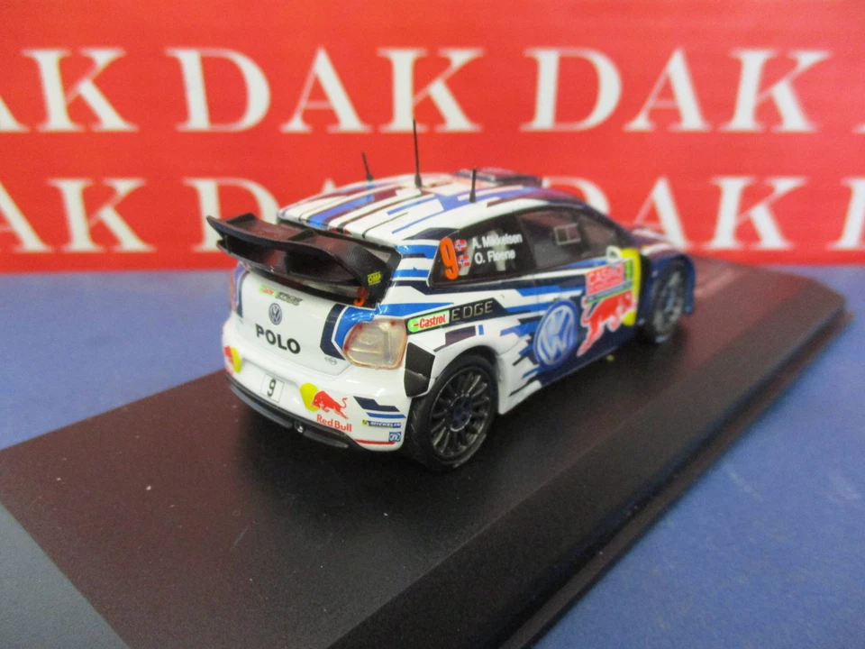 Die cast 1/43 Modellino Auto Volkswagen Polo R WRC Rally Monte Carlo 2015 Mikkel - Immagine 3 di 4
