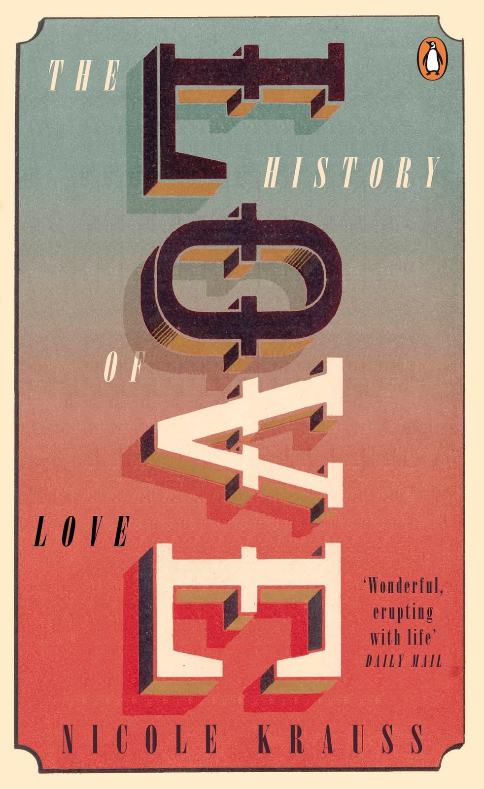 Thumbnail - History Of Love, Nicole Krauss