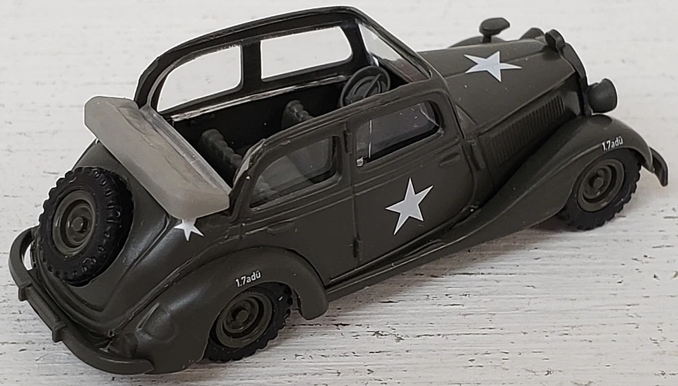 Busch NEW HO 1/87 Scale Mercedes Benz 170V Cabriolet US Army in Olive Drab - Image 3 of 4