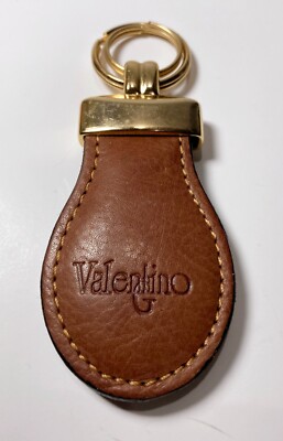 Vintage Valentino Garavani Leather Men's Key Ring