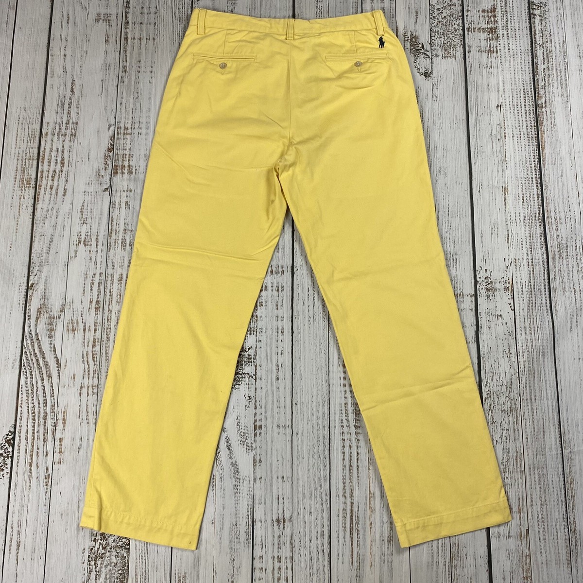 90s Ralph Lauren PRESTON ポロチノ ブラック 38×32 Ralph Lauren - 90s ラルフローレン チノパン ポロチノ ブラック