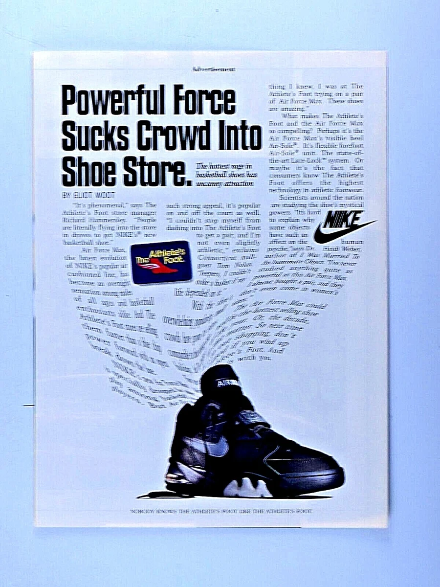 maceta Monarquía libro de texto Nike Air Max Vintage 1993 Original Magazine Print Ad 8.5 x 11&#034; | eBay